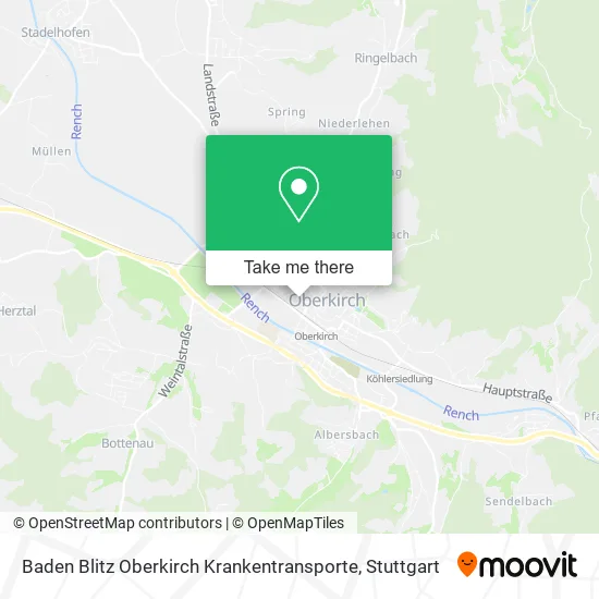 Карта Baden Blitz Oberkirch Krankentransporte