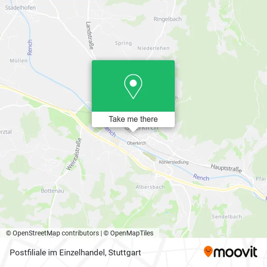 Карта Postfiliale im Einzelhandel