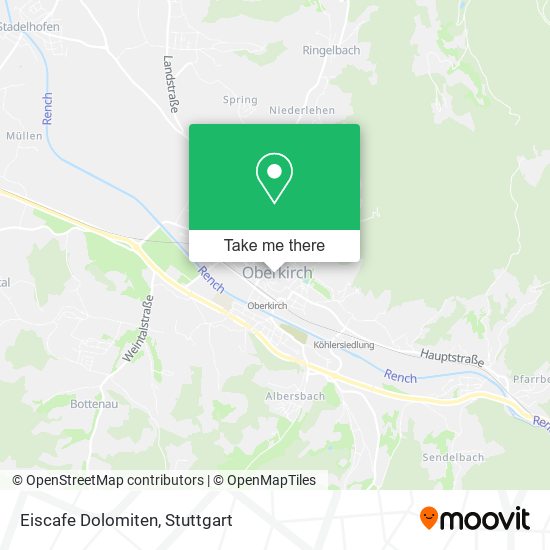 Eiscafe Dolomiten map