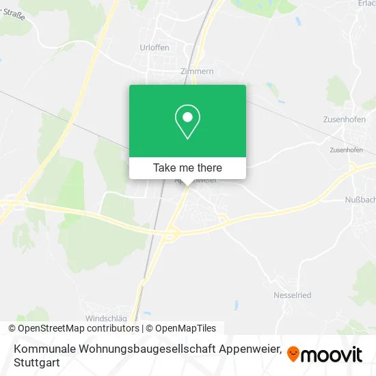 Карта Kommunale Wohnungsbaugesellschaft Appenweier