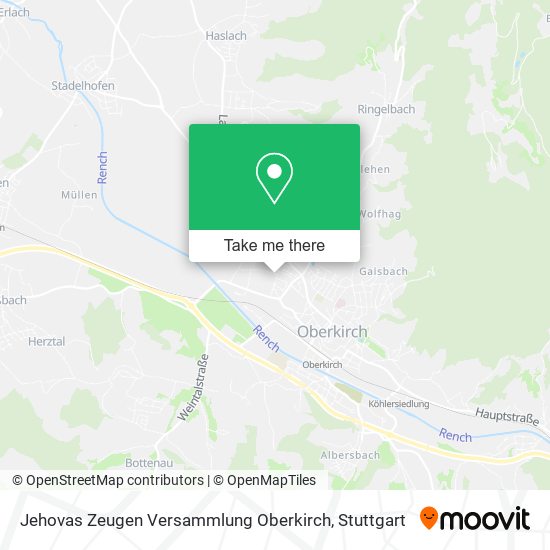 Jehovas Zeugen Versammlung Oberkirch map