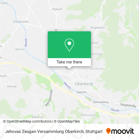 Карта Jehovas Zeugen Versammlung Oberkirch