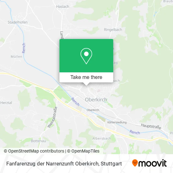 Карта Fanfarenzug der Narrenzunft Oberkirch