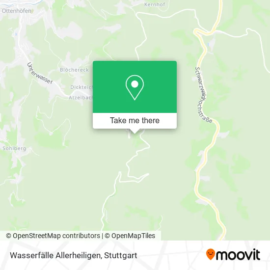 Карта Wasserfälle Allerheiligen