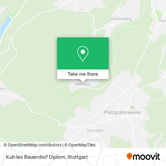 Kuh-les Bauernhof Diplom map