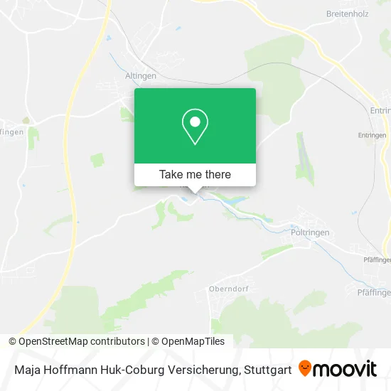 Карта Maja Hoffmann Huk-Coburg Versicherung