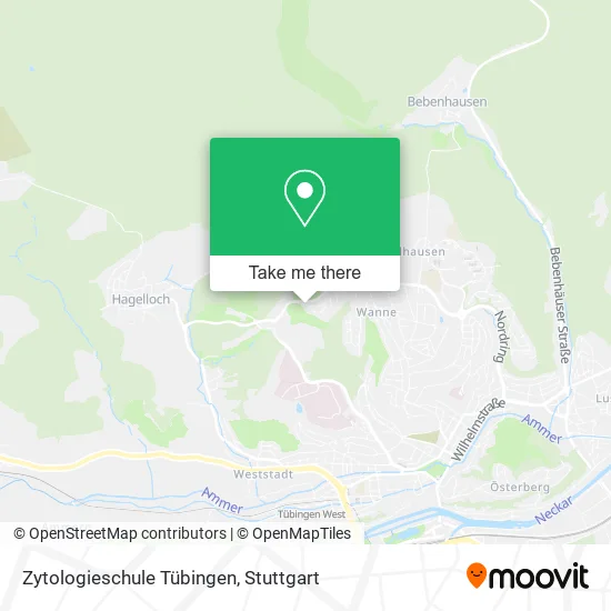 Карта Zytologieschule Tübingen
