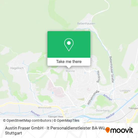 Карта Austin Fraser GmbH - It Personaldienstleister BA-Wü