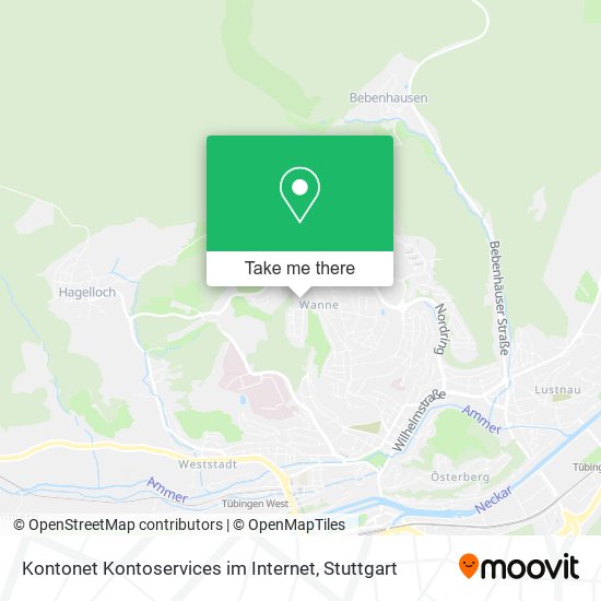 Kontonet Kontoservices im Internet map