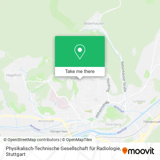 Карта Physikalisch-Technische Gesellschaft für Radiologie