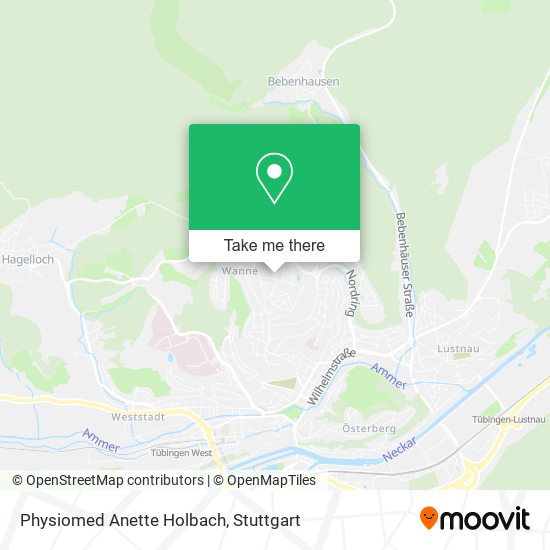 Physiomed Anette Holbach map