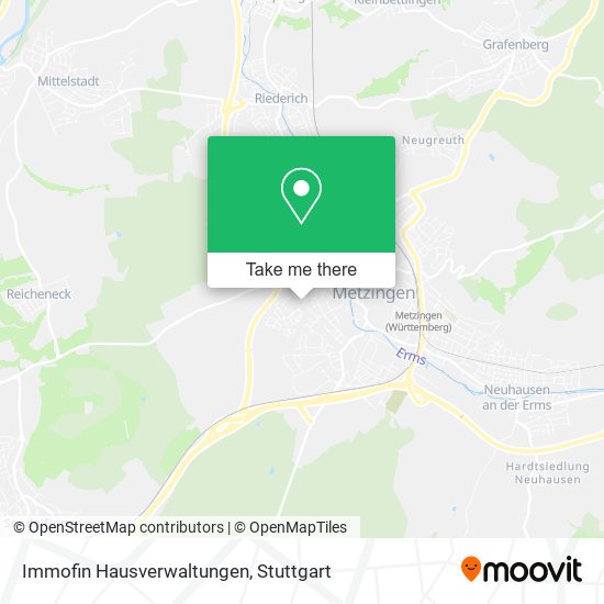 Immofin Hausverwaltungen map