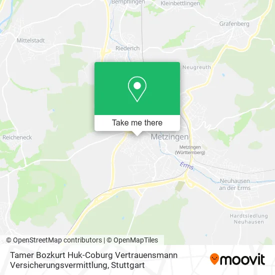 Tamer Bozkurt Huk-Coburg Vertrauensmann Versicherungsvermittlung map