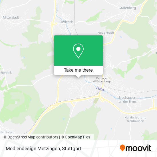 Карта Mediendesign Metzingen