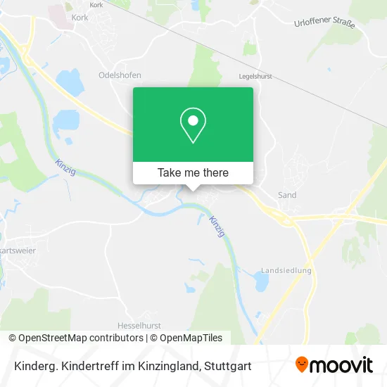 Карта Kinderg. Kindertreff im Kinzingland