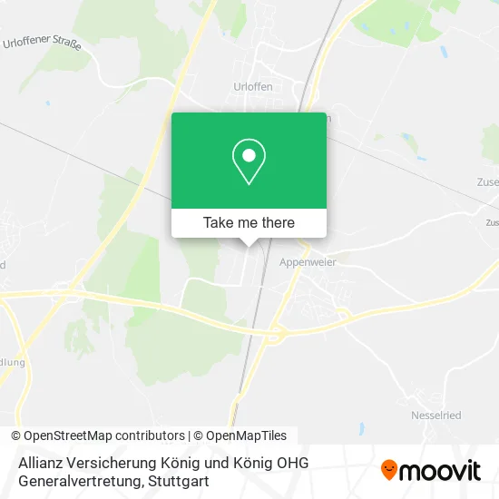 Карта Allianz Versicherung König und König OHG Generalvertretung