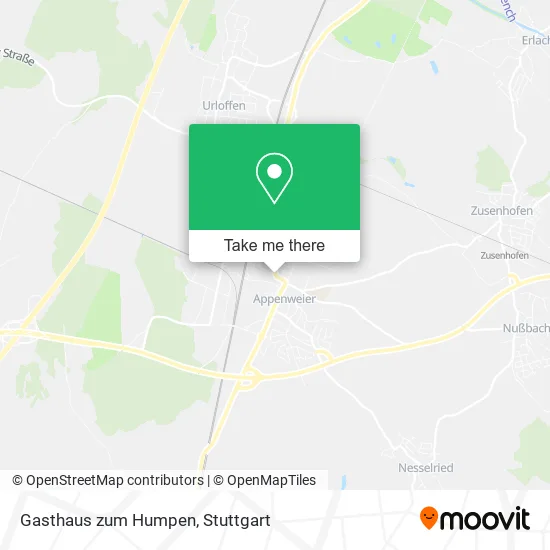 Карта Gasthaus zum Humpen
