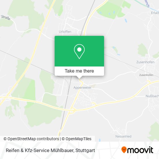 Reifen & Kfz-Service Mühlbauer map