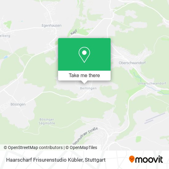 Haarscharf Frisurenstudio Kübler map