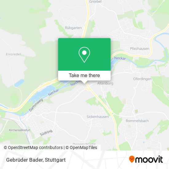 Карта Gebrüder Bader