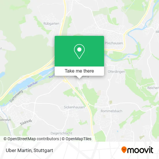 Карта Uber Martin