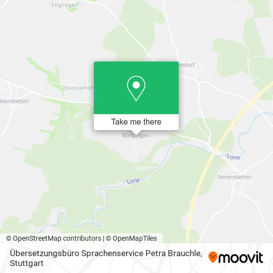 Карта Übersetzungsbüro Sprachenservice Petra Brauchle
