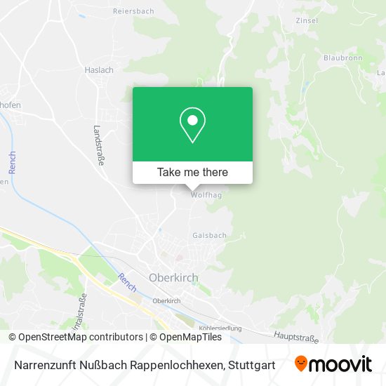 Карта Narrenzunft Nußbach Rappenlochhexen