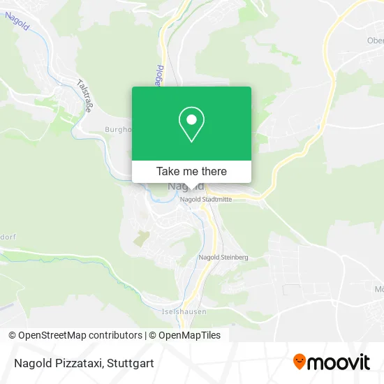 Карта Nagold Pizzataxi