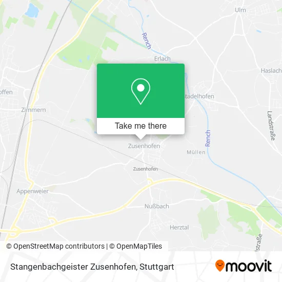 Карта Stangenbachgeister Zusenhofen