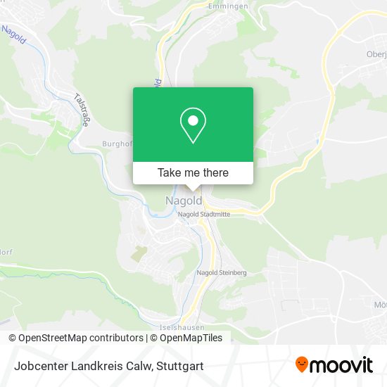 Jobcenter Landkreis Calw map