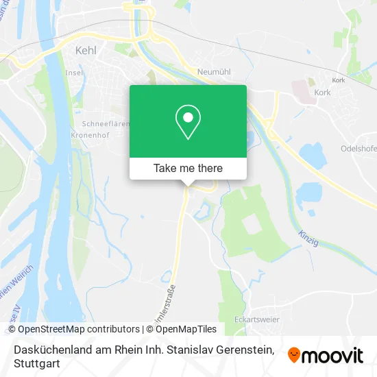 Карта Dasküchenland am Rhein Inh. Stanislav Gerenstein