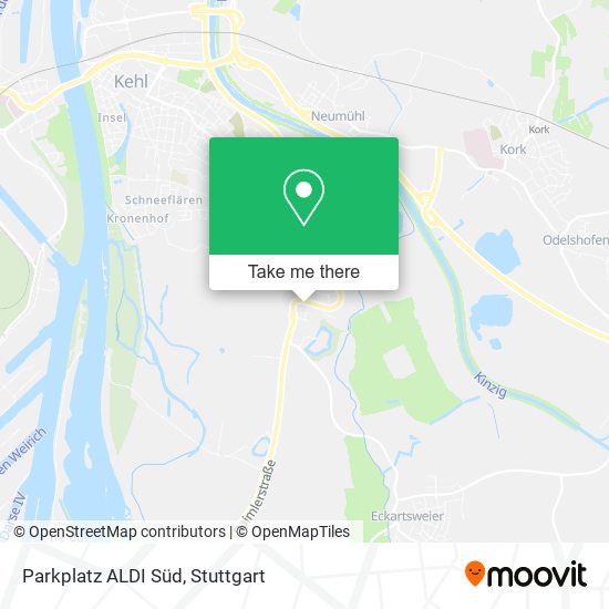 Parkplatz ALDI Süd map