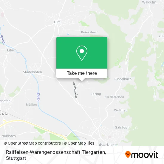 Карта Raiffeisen-Warengenossenschaft Tiergarten