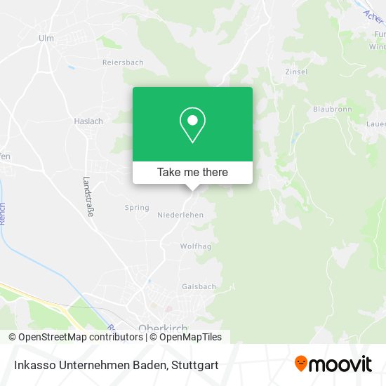 Inkasso Unternehmen Baden map