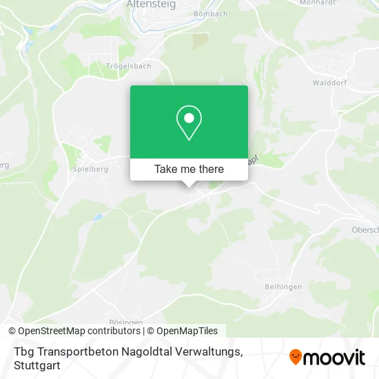 Карта Tbg Transportbeton Nagoldtal Verwaltungs