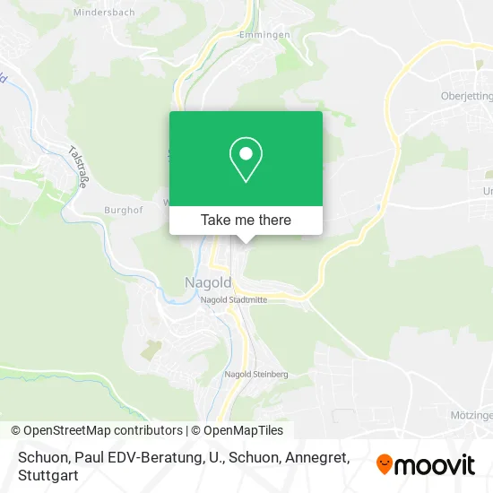 Карта Schuon, Paul EDV-Beratung, U., Schuon, Annegret