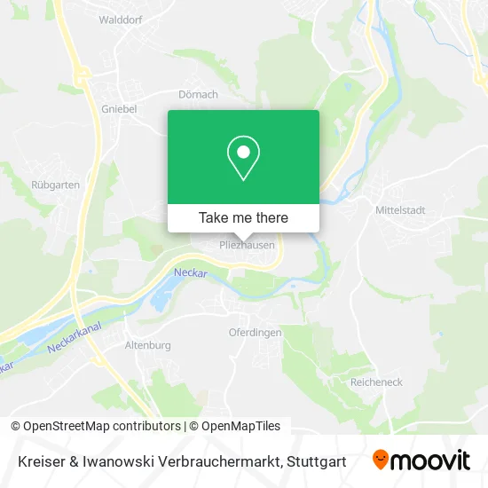 Карта Kreiser & Iwanowski Verbrauchermarkt