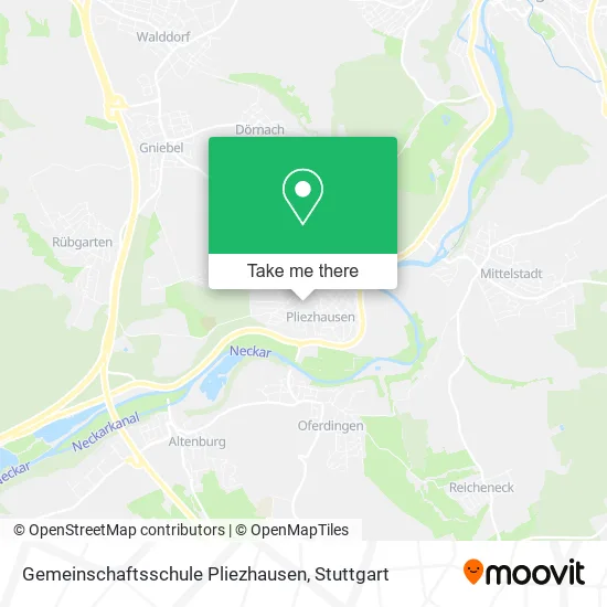 Карта Gemeinschaftsschule Pliezhausen