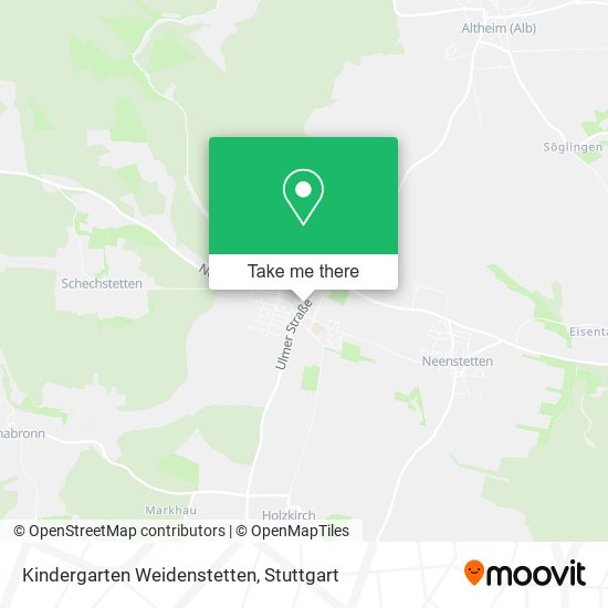 Kindergarten Weidenstetten map