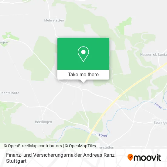 Карта Finanz- und Versicherungsmakler Andreas Ranz