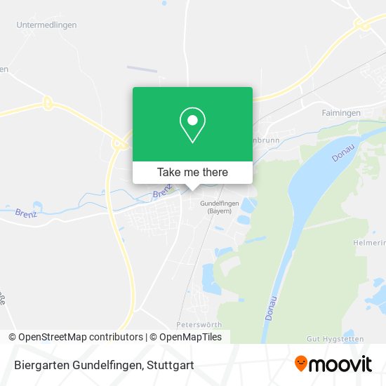 Biergarten Gundelfingen map