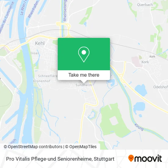 Карта Pro Vitalis Pflege-und Seniorenheime