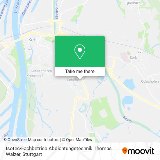 Карта Isotec-Fachbetrieb Abdichtungstechnik Thomas Walzer