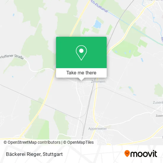 Карта Bäckerei Rieger