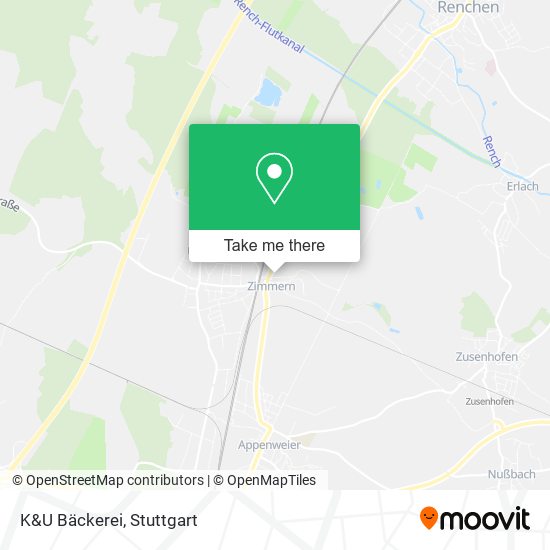 Карта K&U Bäckerei