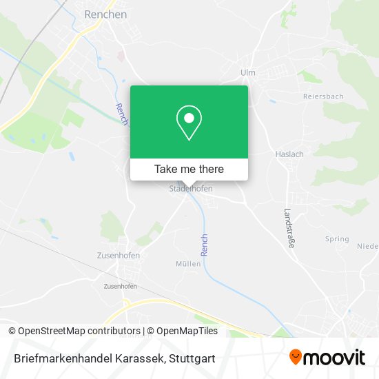 Briefmarkenhandel Karassek map