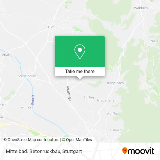 Карта Mittelbad. Betonrückbau