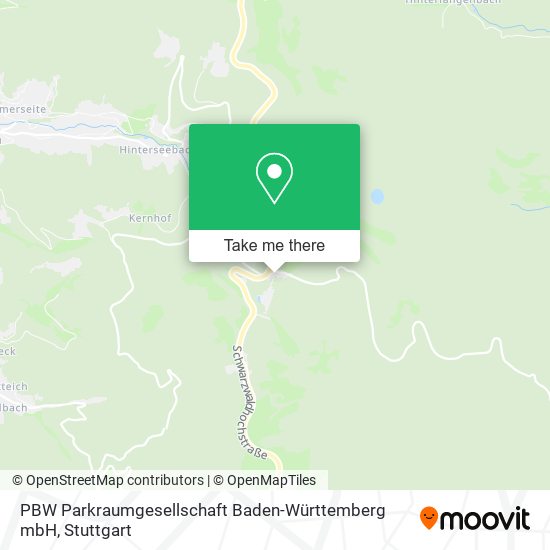 PBW Parkraumgesellschaft Baden-Württemberg mbH map