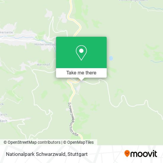 Nationalpark Schwarzwald map