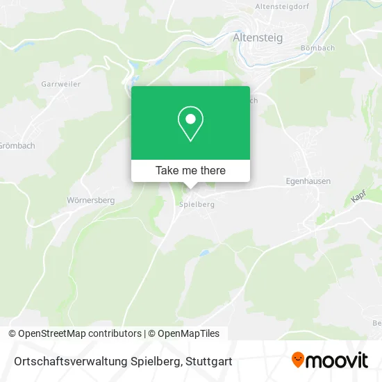 Карта Ortschaftsverwaltung Spielberg